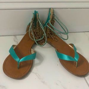 Zigi Soho teal sandals